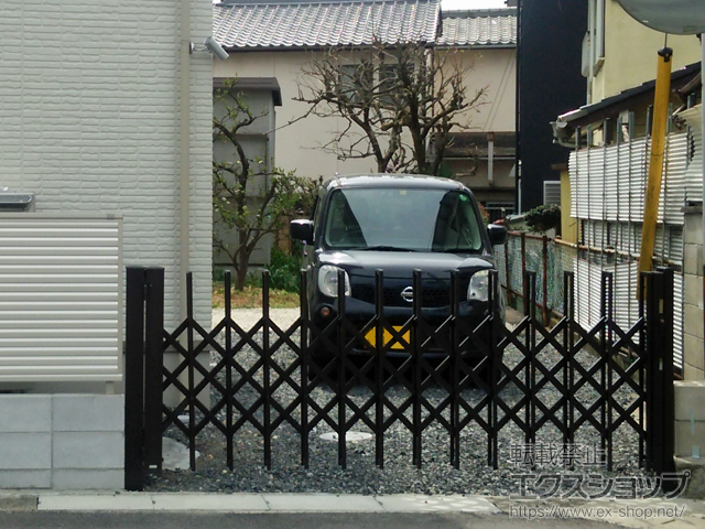 愛知県尾張旭市ののカーゲート トリップゲート NC型 ノンキャスター 片開き 30S 施工例