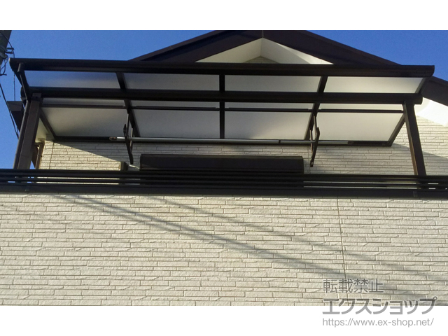 千葉県千葉市ののバルコニー・ベランダ屋根 ヴェクターテラス F型 屋根タイプ 単体 積雪〜20cm対応 施工例