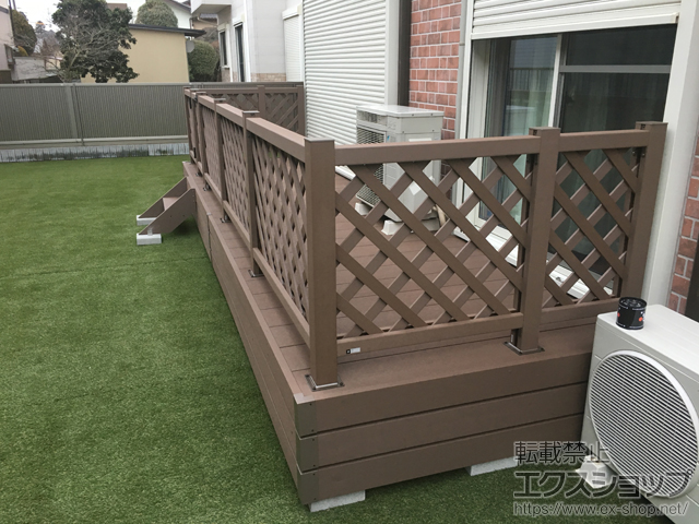 茨城県牛久市ののウッドデッキ リウッドデッキ 200 施工例