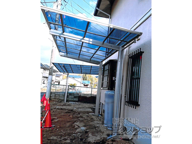 広島県安芸郡熊野町ののカーポート エフルージュグラン　積雪〜20cm対応 施工例