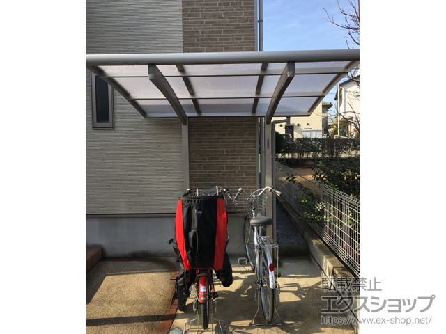 千葉県柏市ののサイクルポート・駐輪場 プレシオスポート ミニ 積雪〜20cm対応 施工例