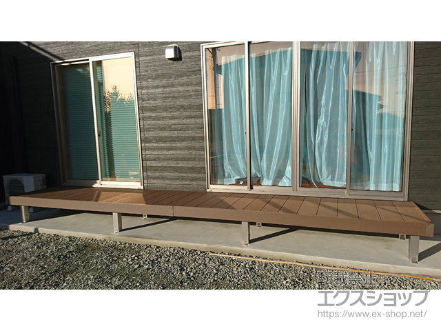 福島県相馬市ののウッドデッキ リウッドデッキ 200 施工例