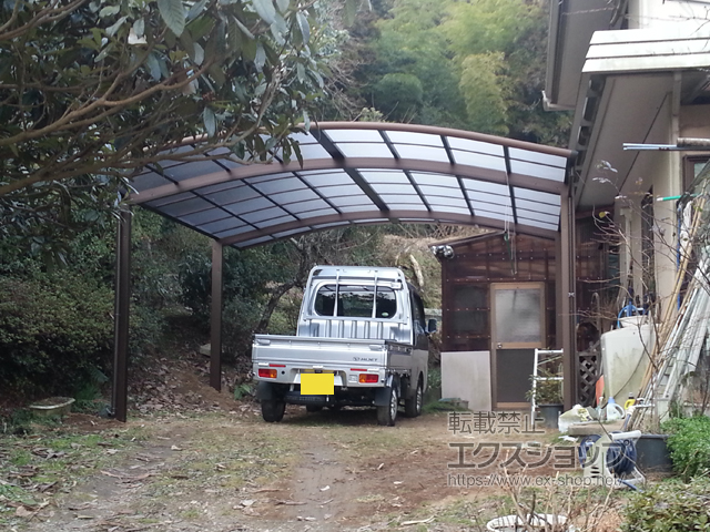 山口県柳井市ののカーポート レイナツインポートグラン　積雪〜20cm対応 施工例