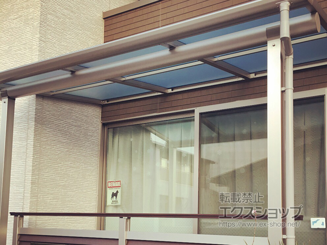 群馬県太田市ののテラス屋根 ヴェクターテラス F型 テラスタイプ 単体 積雪〜20cm対応 施工例