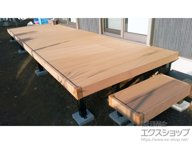 茨城県土浦市ののウッドデッキ リウッドデッキ 200 施工例