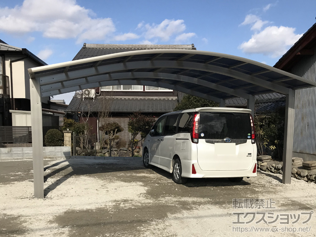 滋賀県東近江市ののカーポート レイナツインポートグラン50 積雪50cm対応 施工例