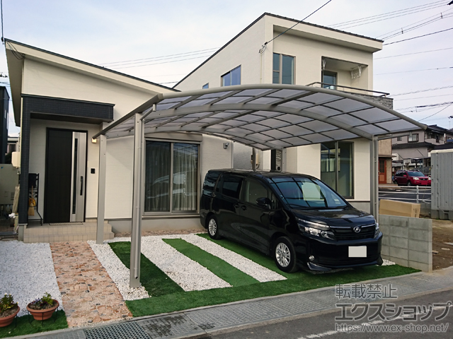 広島県福山市ののカーポート レイナツインポートグラン　積雪〜20cm対応 施工例