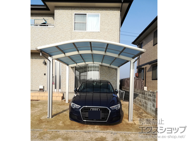 岡山県岡山市ののカーポート レイナワンポートグラン　積雪〜20cm対応 施工例
