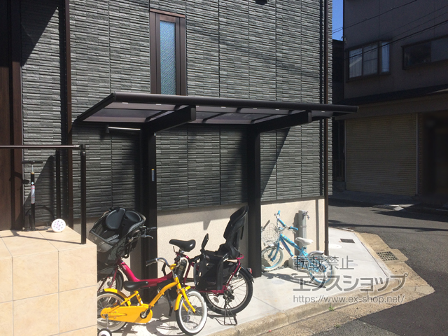 大阪府枚方市ののサイクルポート・駐輪場 エフルージュグランミニ 積雪〜20cm対応 施工例