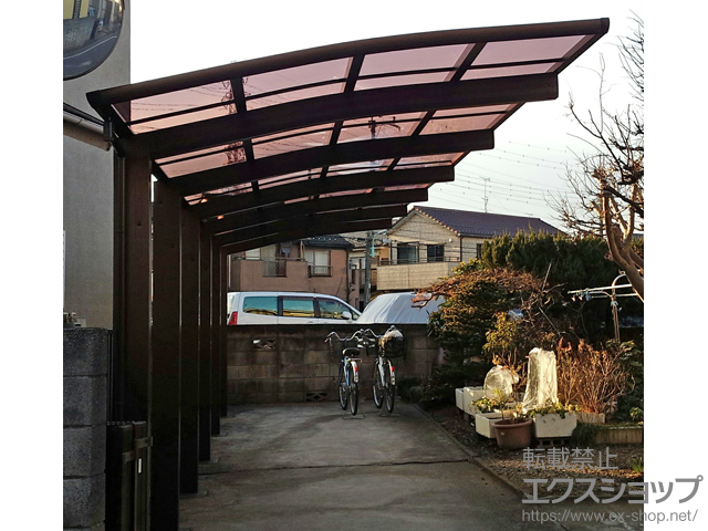 埼玉県川越市ののカーポート レイナポートグラン50 縦連棟 積雪50cm対応 施工例