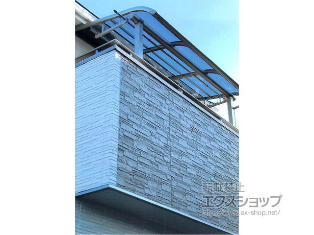 岡山県倉敷市ののバルコニー・ベランダ屋根 ヴェクターテラス R型 屋根タイプ 単体 積雪〜20cm対応 施工例