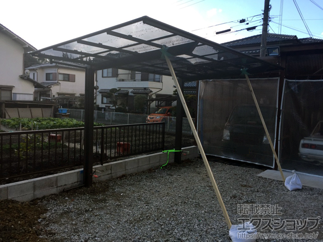 奈良県奈良市ののカーポート ソリッドポート 積雪〜20cm対応 施工例