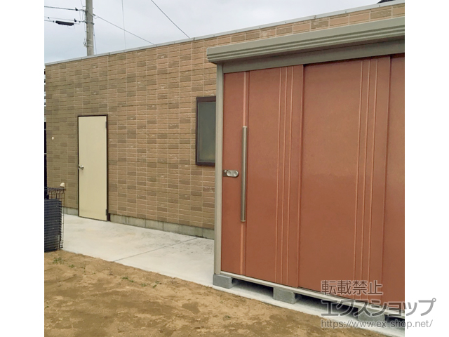 茨城県神栖市のの物置・屋外倉庫 Mr.ストックマンダンディ 一般型 2200×1406×2110 ND-2214-T 施工例