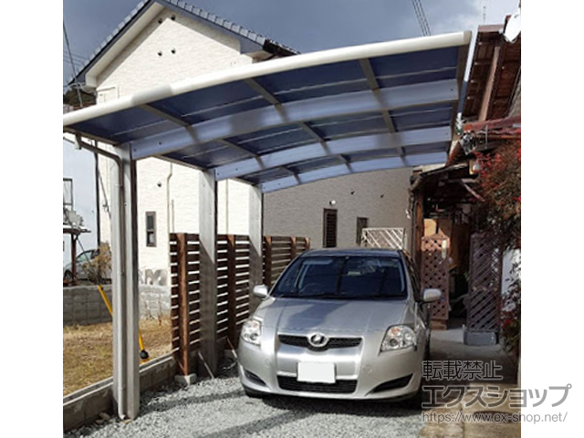 兵庫県宍粟市ののカーポート レイナポートグラン50 積雪〜50cm対応 施工例