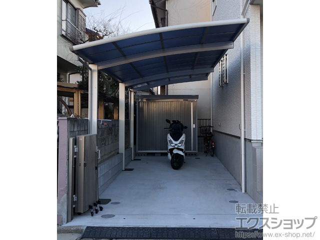 神奈川県横浜市ののカーポート レイナポートグラン 延長　積雪〜20cm対応 施工例