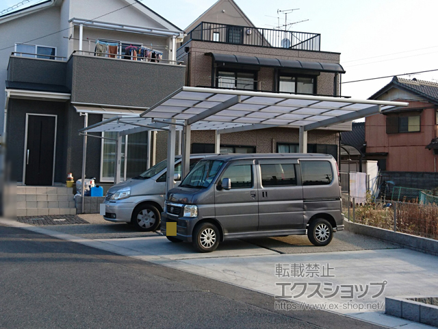 愛知県岩倉市ののバルコニー・ベランダ屋根 ヴェクターテラス F型 屋根タイプ 単体 積雪〜20cm対応 施工例