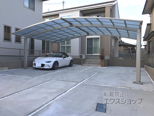 茨城県水戸市ののカーポート レイナトリプルポートグラン　積雪〜20cm対応 施工例