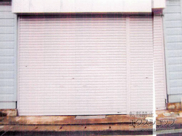 宮城県遠田郡涌谷町ののガレージシャッター プラテアII スチールタイプ 手動式 *2連窓仕様 施工例