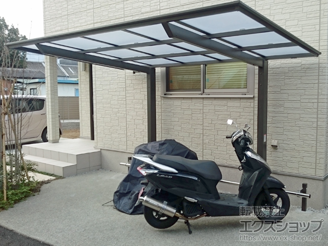 高知県吾川郡いの町ののサイクルポート・駐輪場 フーゴFミニ (フラットスタイル) 積雪〜20cm対応 施工例