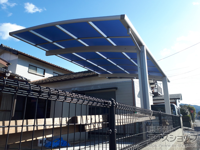 大分県佐伯市ののカーポート プレシオスポート 積雪〜20cm対応 施工例