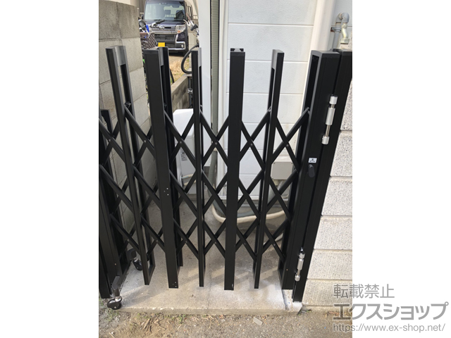 兵庫県尼崎市ののカーゲート アルシャインII H型 Aタイプ ノンレール 片開き 190S 施工例