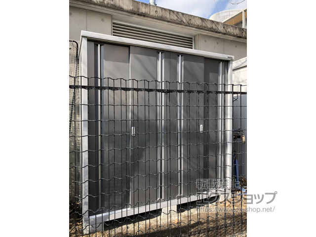 東京都品川区のの物置・屋外倉庫 シンプリー 一般型 1940×755×1903 MJX-197E-P-PG 施工例