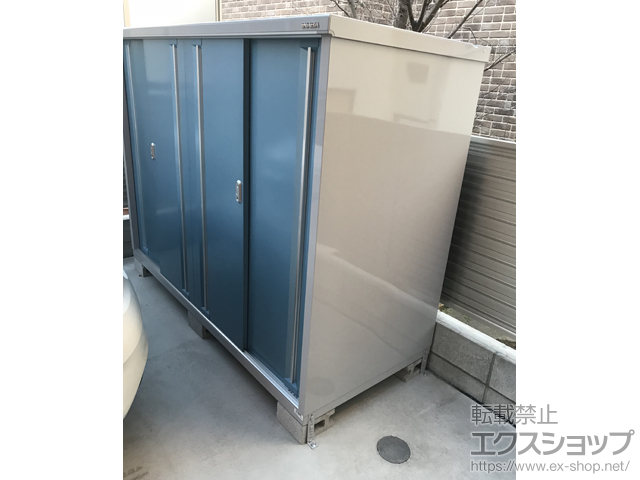 東京都世田谷区のの物置・屋外倉庫 シンプリー 一般型 2160×905×1603 MJX-219D-AB 施工例