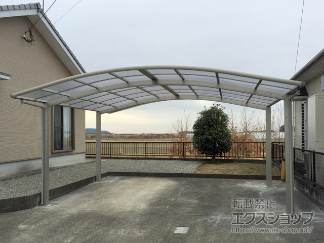 宮崎県児湯郡新富町ののカーポート レイナツインポートグラン　積雪〜20cm対応 施工例