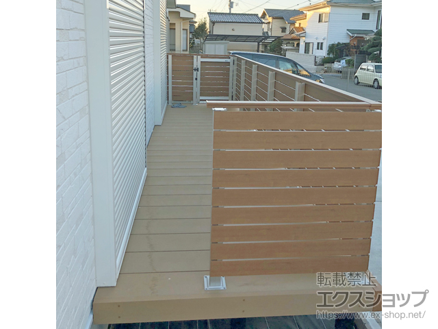 茨城県日立市ののウッドデッキ リウッドデッキ 200 施工例