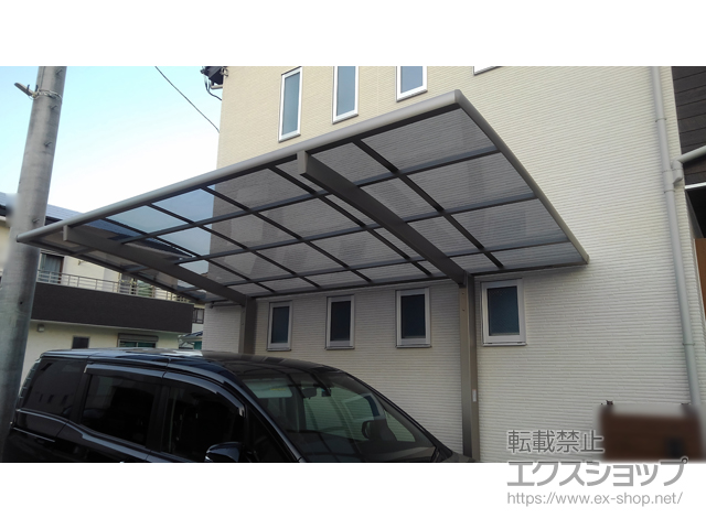 神奈川県平塚市ののカーポート ネスカR (ラウンドスタイル) 積雪〜20cm対応 施工例