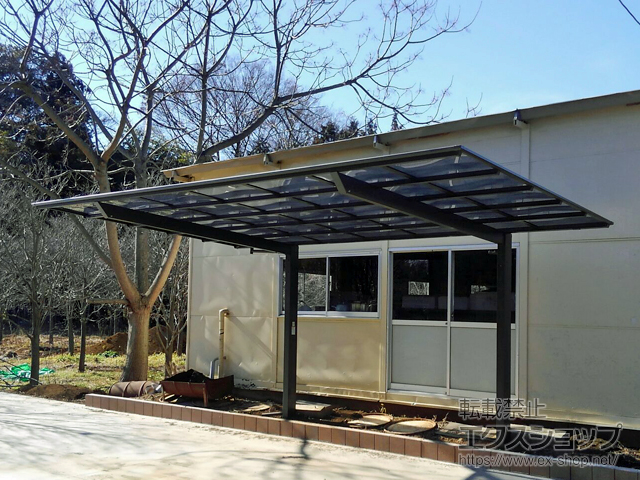 茨城県坂東市ののカーポート ソリッドポート 積雪〜20cm対応 施工例