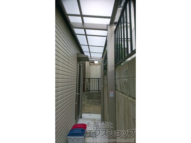 大阪府吹田市ののテラス屋根 フーゴF 独立テラスタイプ 単体 積雪〜20cm対応 施工例