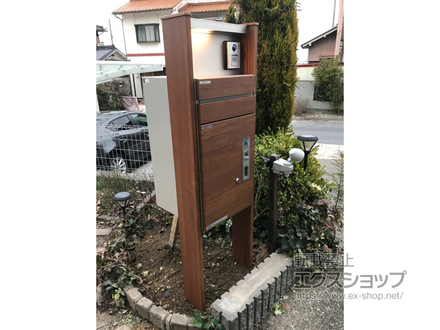 愛知県日進市のの機能門柱・ポスト ルシアスポストユニット BN01型 施工例