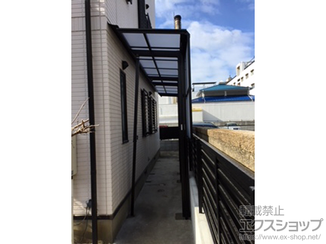 兵庫県神戸市ののテラス屋根 フーゴF 独立テラスタイプ 連棟 積雪〜20cm対応 施工例