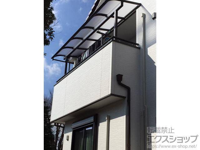 埼玉県所沢市ののバルコニー・ベランダ屋根 ヴェクターテラス R型 屋根タイプ 単体 積雪〜20cm対応 施工例