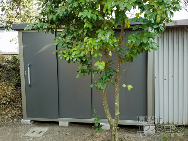 愛媛県今治市のの物置・屋外倉庫 エスケーエイト SK8-130 一般型 2600×1600×1940 SK8-130-GK 施工例