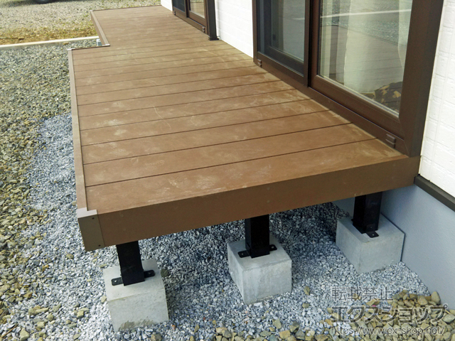 山梨県山梨市ののウッドデッキ リウッドデッキ 200 施工例