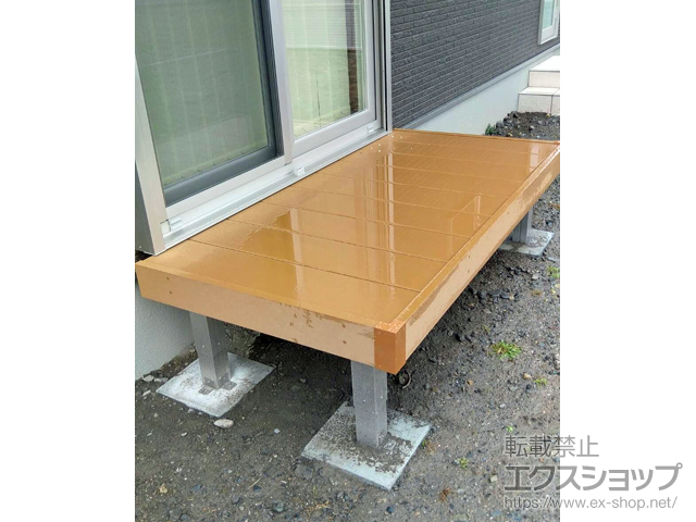 長野県安曇野市ののウッドデッキ マージウッドデッキ 施工例