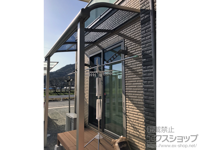 兵庫県姫路市ののテラス屋根 プレシオステラス R型 テラスタイプ 単体 積雪〜20cm対応 施工例