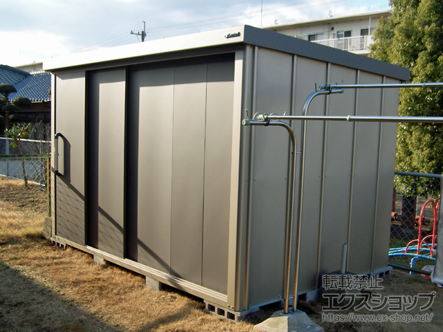 熊本県熊本市のの物置・屋外倉庫 エスケーエイト SK8-180 一般型 3000×2000×1940 SK8-180-GK 施工例