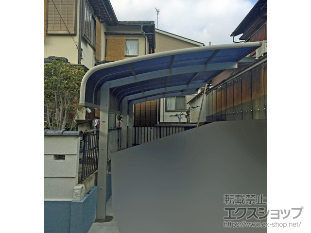 京都府八幡市ののカーポート レイナキャップポートグラン　延長 施工例