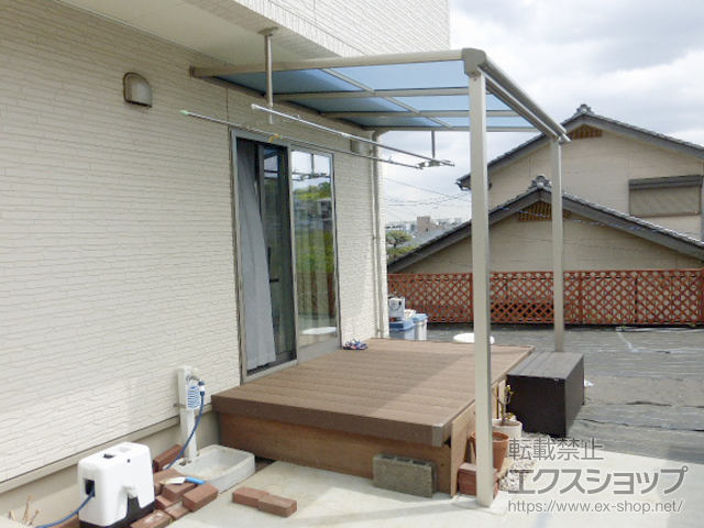 神奈川県川崎市ののテラス屋根 ヴェクターテラス F型 テラスタイプ 単体 積雪〜20cm対応 施工例
