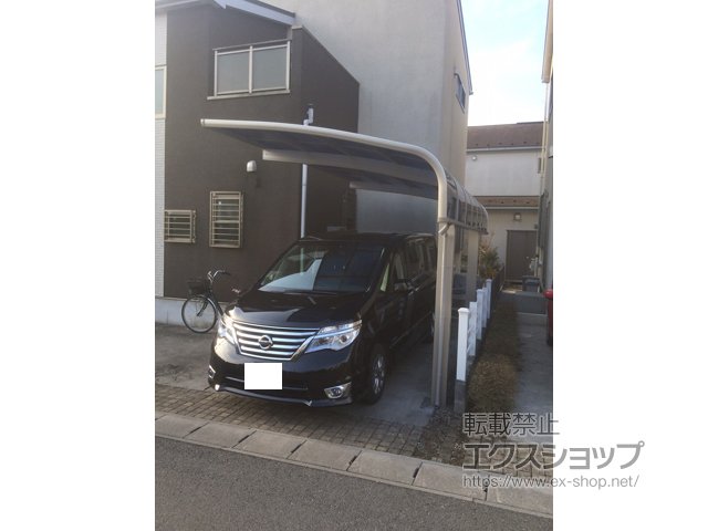 千葉県野田市ののカーポート プレシオスポート アルファ 積雪〜20cm対応 施工例