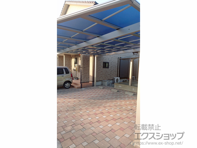 福岡県北九州市ののカーポート エフルージュ ツイン 積雪〜20cm対応 施工例