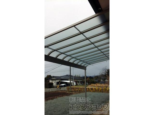 熊本県玉名郡和水町ののテラス屋根 スピーネ R型 テラスタイプ 単体 積雪〜20cm対応 施工例