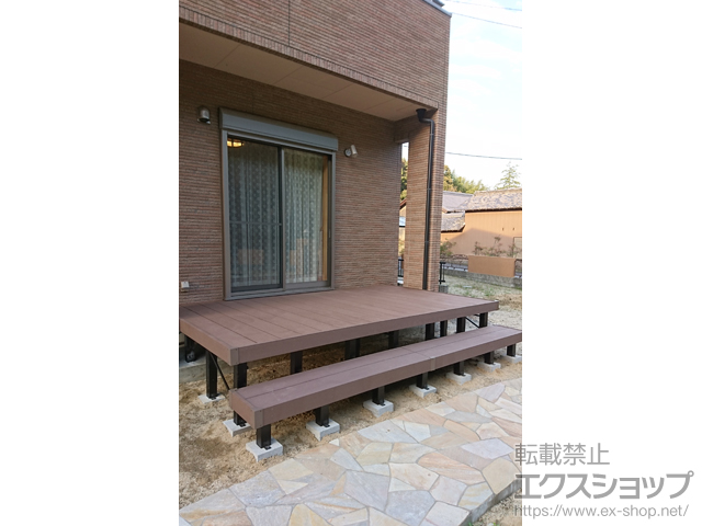 三重県四日市市ののウッドデッキ リウッドデッキ 200 施工例