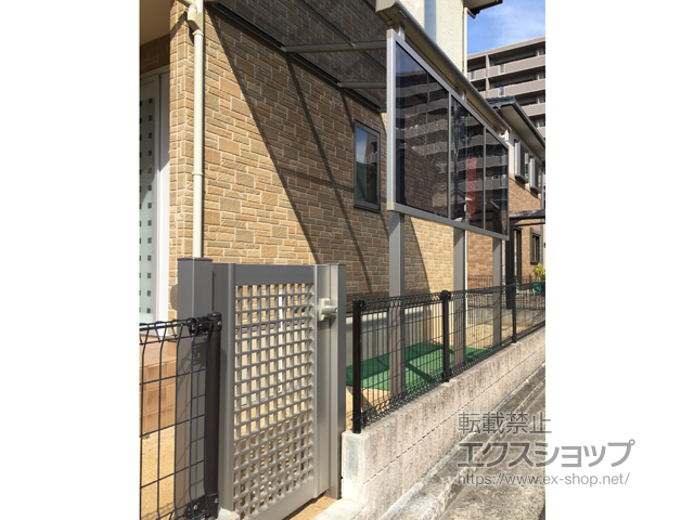 香川県高松市ののテラス屋根 プレシオステラス R型 テラスタイプ 単体 積雪〜20cm対応 施工例