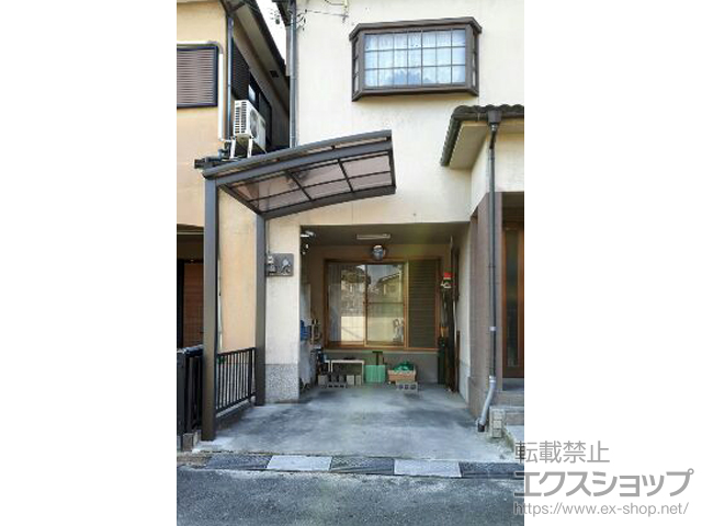 奈良県桜井市ののサイクルポート・駐輪場 ネスカRミニ (ラウンドスタイル) 積雪〜20cm対応 施工例