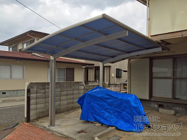 岡山県倉敷市ののカーポート プレシオスポート 積雪〜20cm対応 施工例