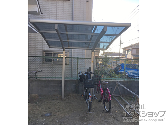 大阪府堺市ののサイクルポート・駐輪場 プレシオスポート ミニ 積雪〜20cm対応 施工例